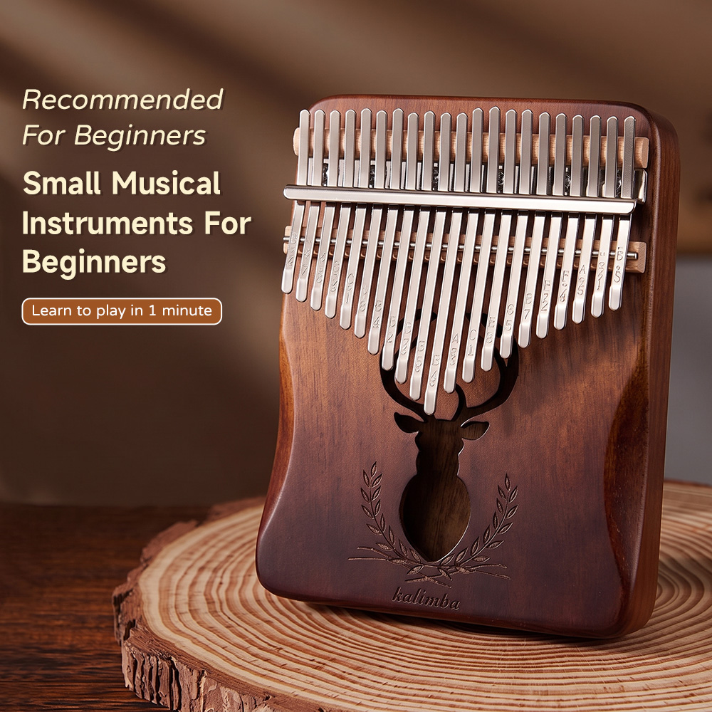 Kalimba Thumb Piano - 21 Key Mahogany Kalimba 17 Key
