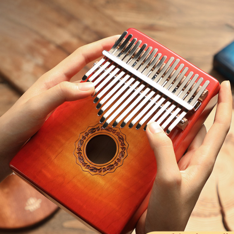 Kalimba Thumb Piano - Hluru Professional 17 Key Maple Gloss