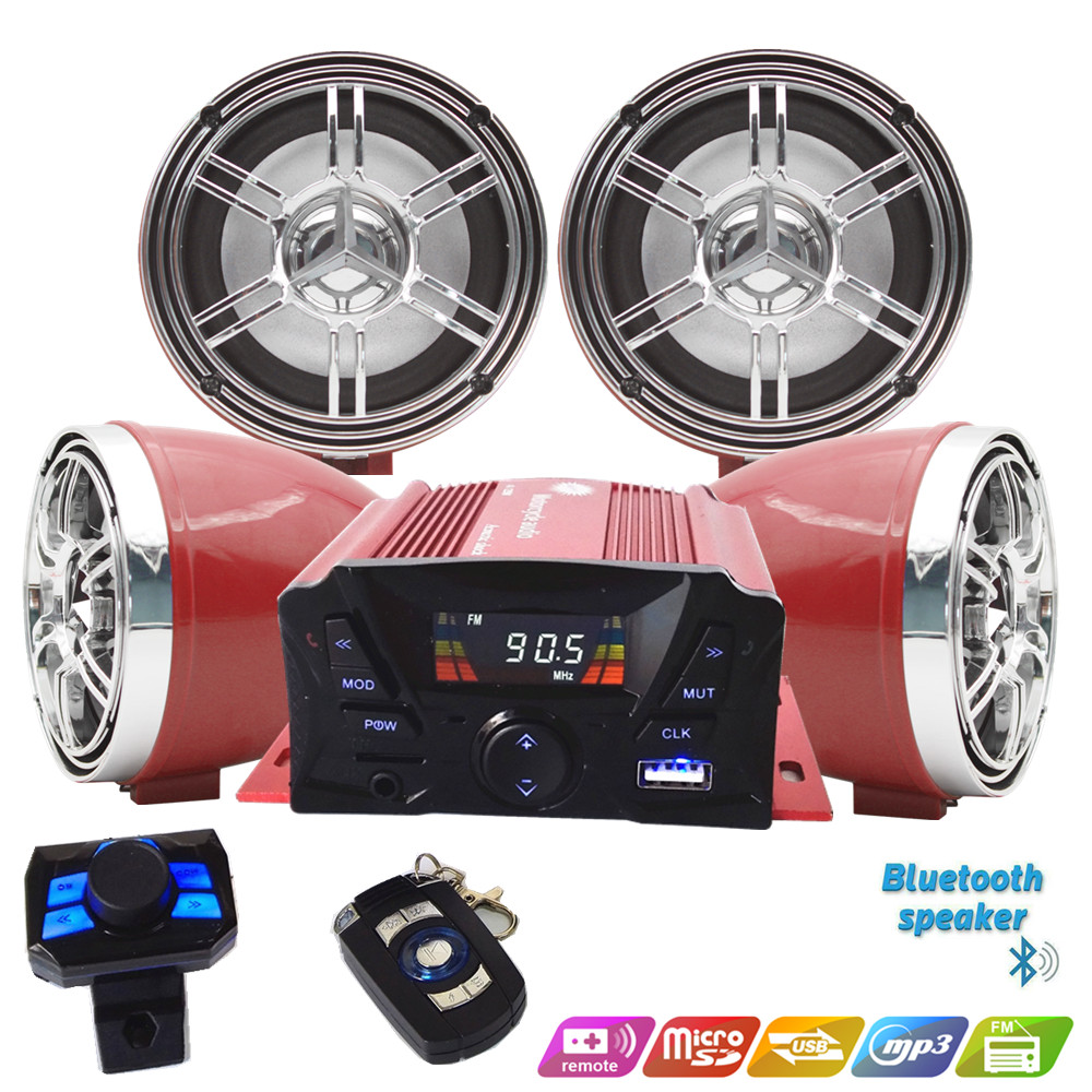 Audio Music Player - 12V 4 Channel UTV ATV Golf