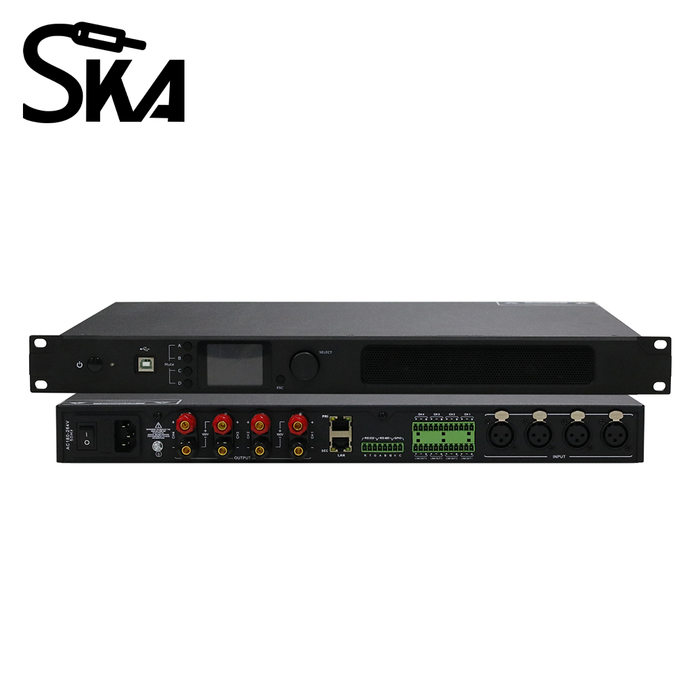 Audio Mixer 4 Channel - DSP Digital Power Amplifier 1U Type