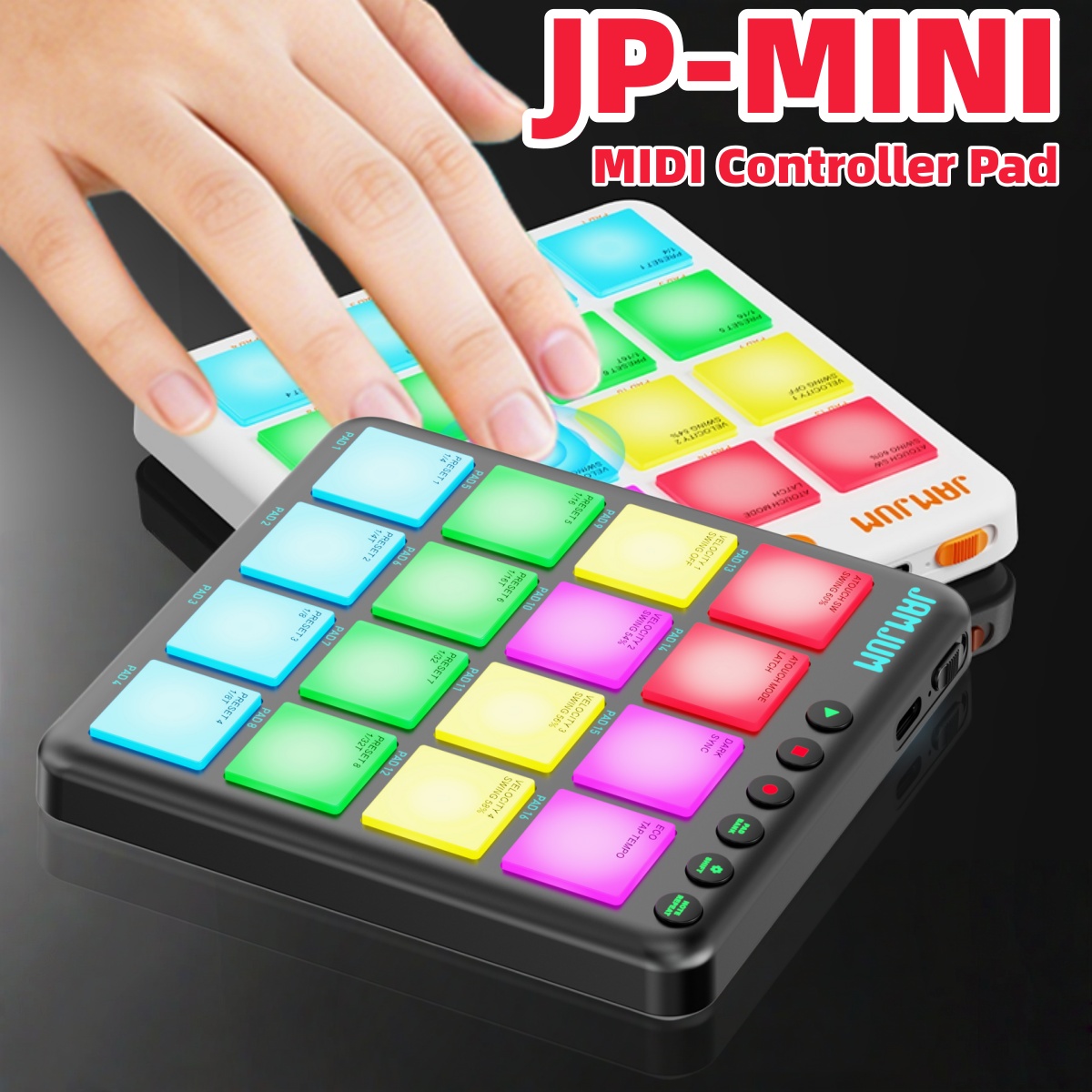 Midi Controller Pad - JAMJUM JP-MINI Wireless MIDI Pad Controller