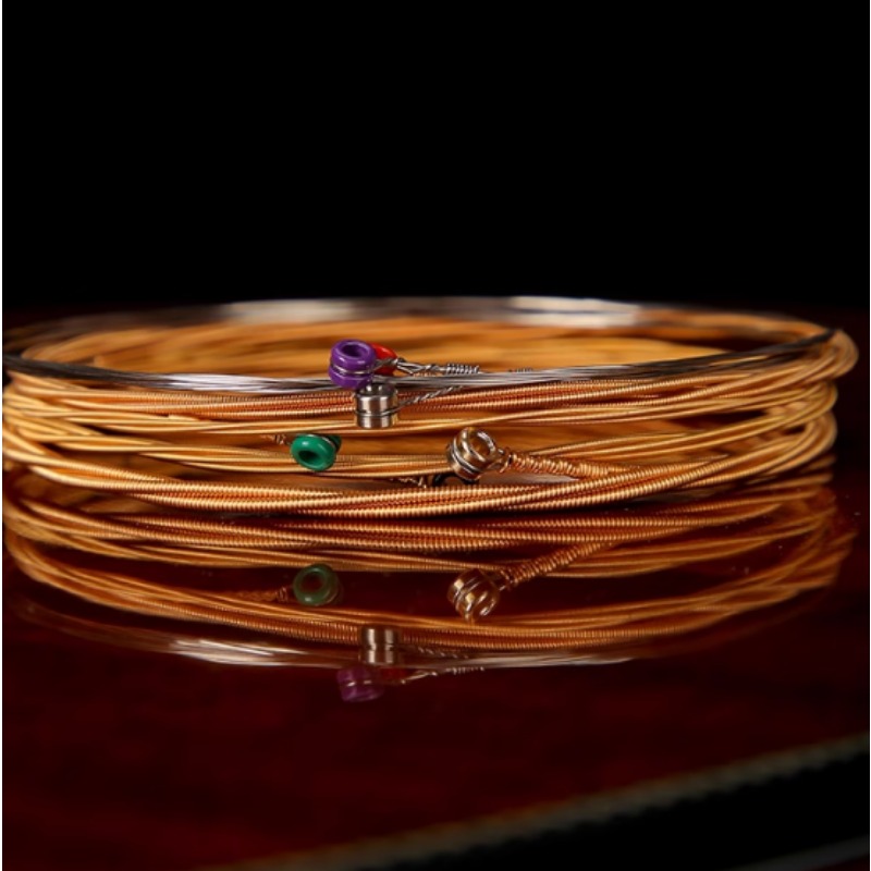 Bass Guitar Strings - Wooden Acoustic Guitar Second String Pack