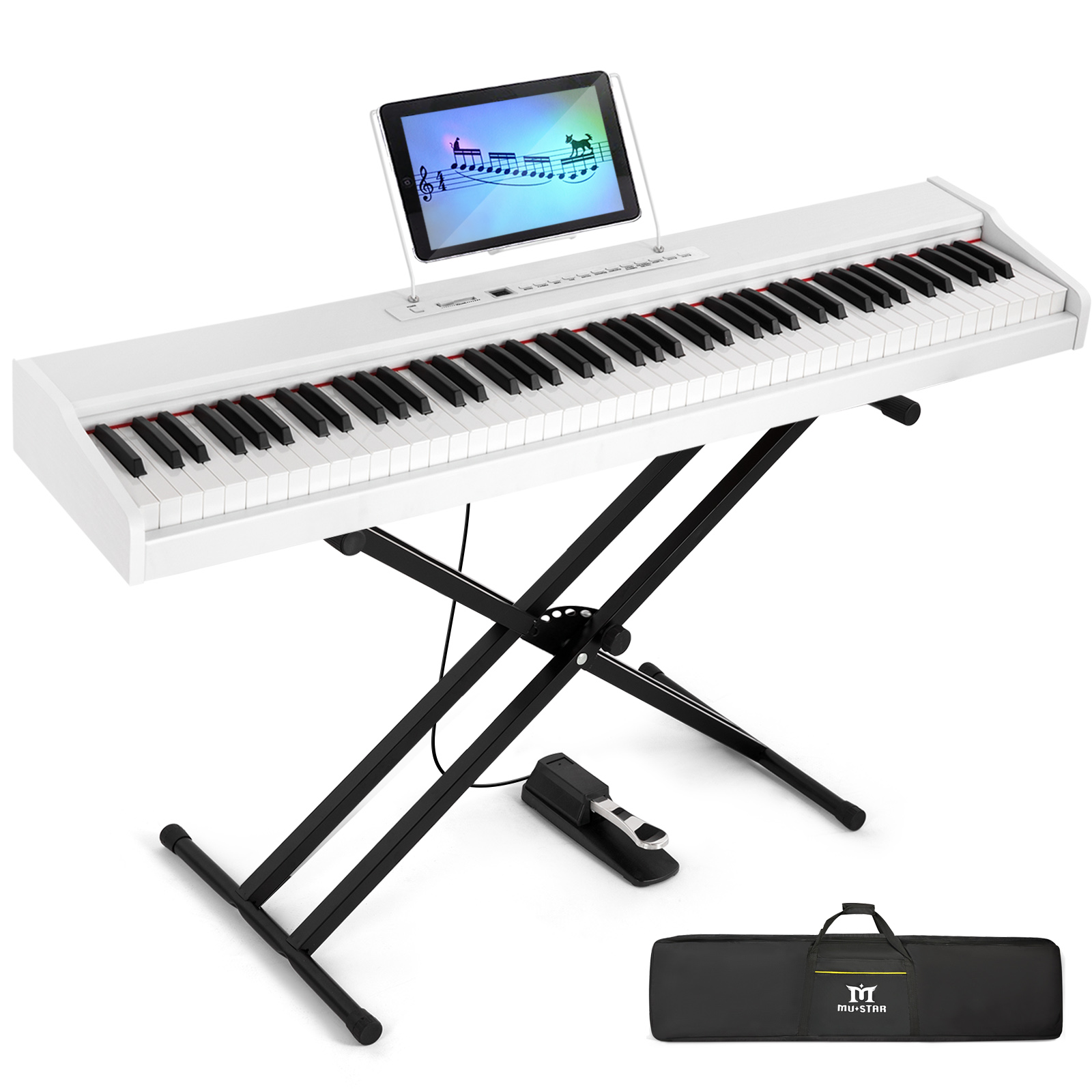 MUSTAR 88 Key Piano Keyboard S - Piano Sustain Pedal review and price