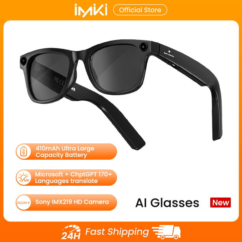IMIKI Ai Smart Glasses 4K 800W - Audio Music Recording review and price