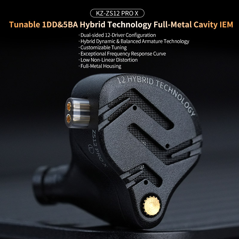 KZ ZS12 PRO X Metal Earphones  - Audio Music Technology review and price