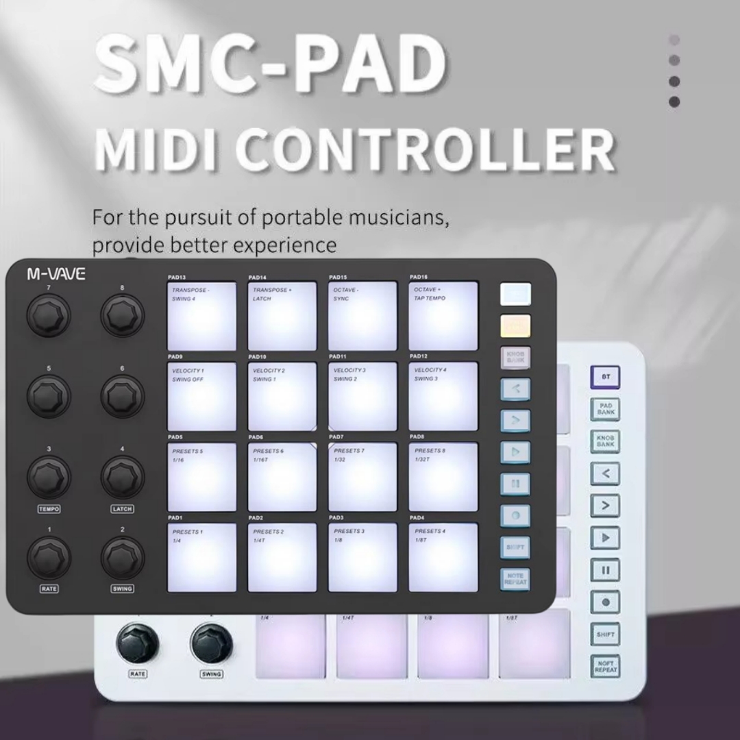 M-VAVE SMC-PAD Wireless MIDI C - Midi Controller Pad review and price