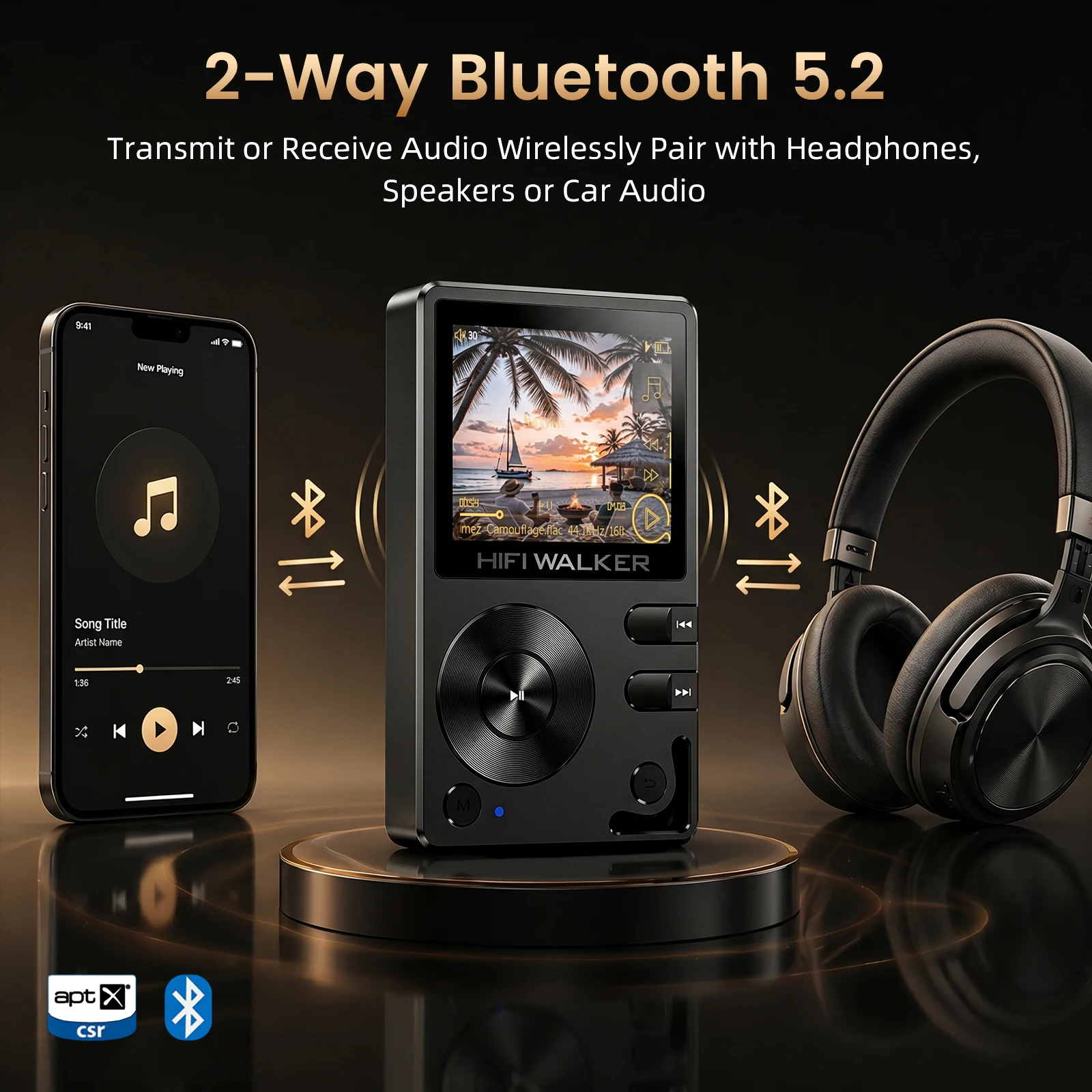 DAP HIFI Player, Bluetooth 5.2 - Audio Music Offline review and price