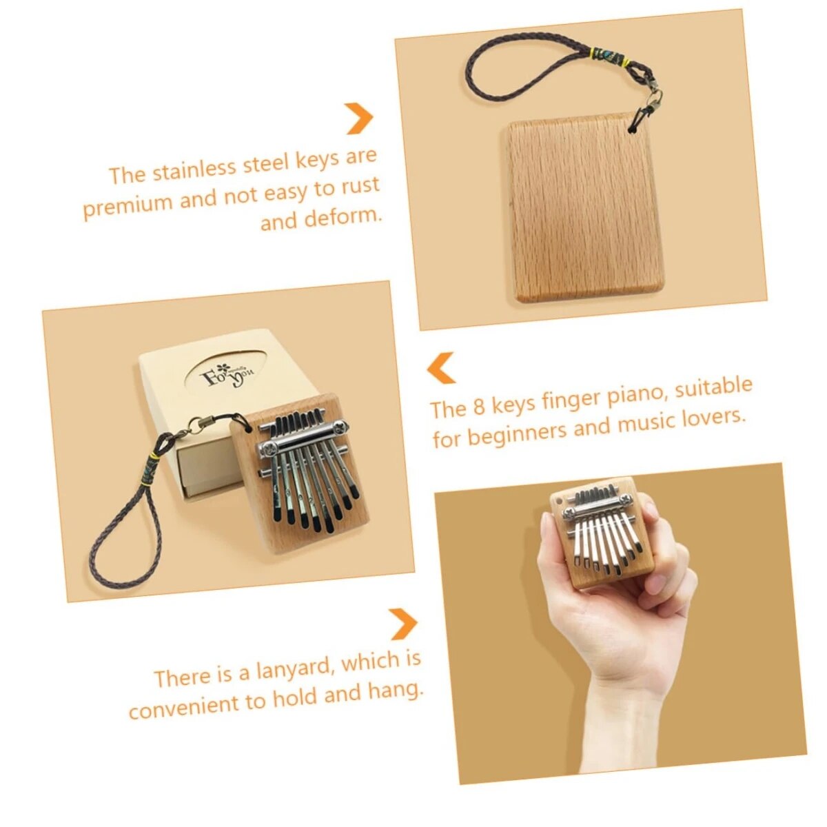 Miwayer Mini Kalimba 8 Key Thu - Kalimba Thumb Piano review and price