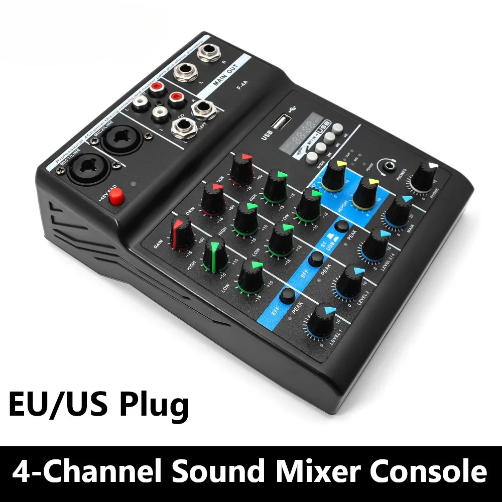 Professional 4-Channel Sound M - Audio Mixer 4 Channel review and price
