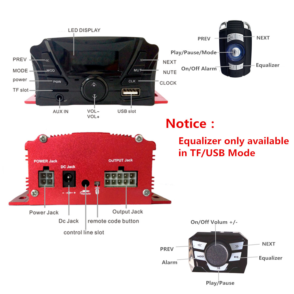 12V 4 Channel UTV ATV Golf Car - Audio Music Player review and price