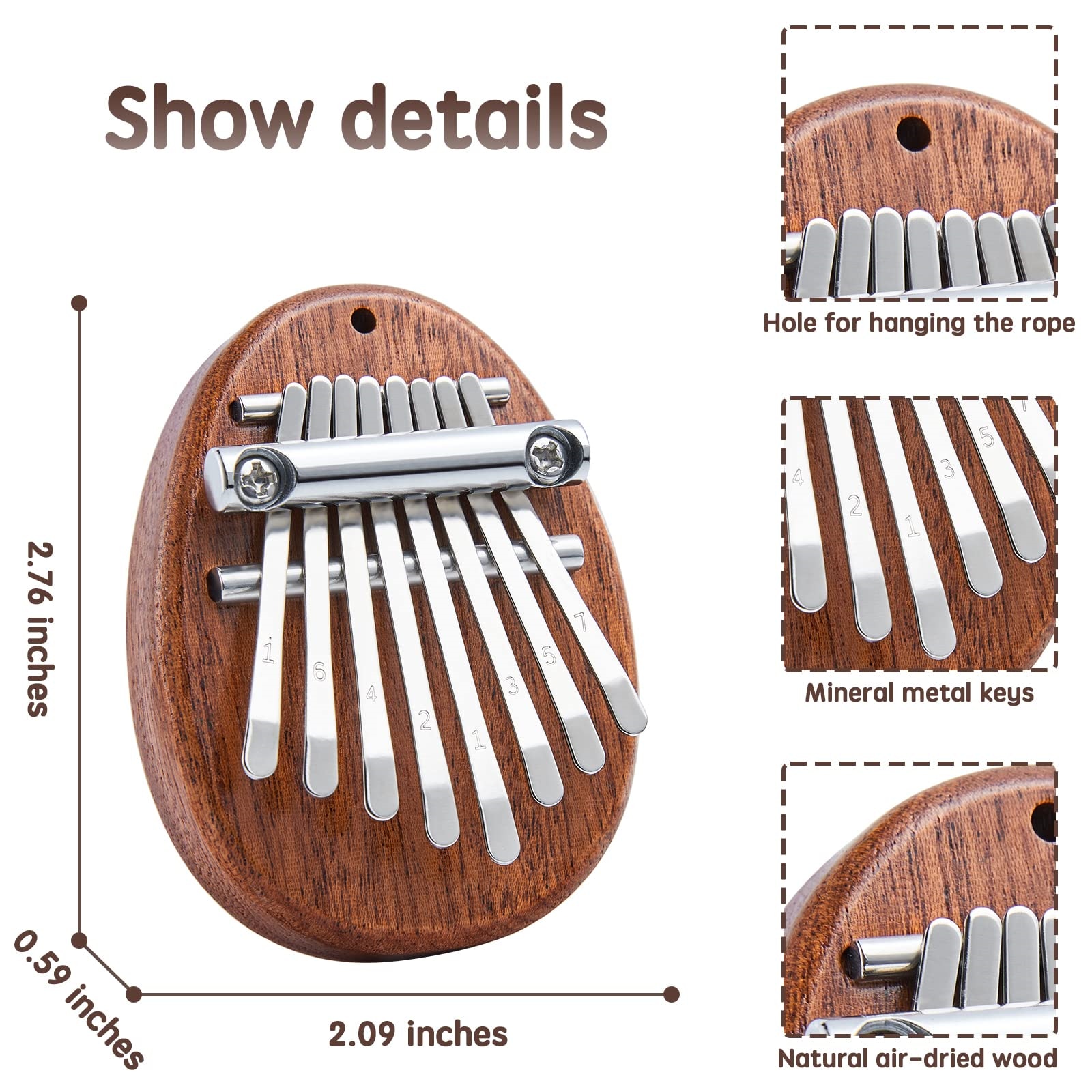 Mini Kalimba 8 Key Thumb Piano - Kalimba Thumb Piano review and price