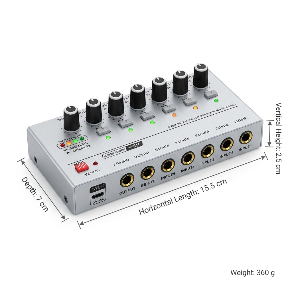 Portable Ultra Low Noise Line  - Audio Mixer 4 Channel review and price