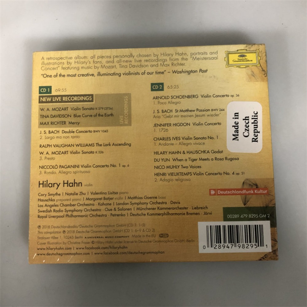 CD 'Retrospective' Hilary Hahn - Audio Music Recording review and price