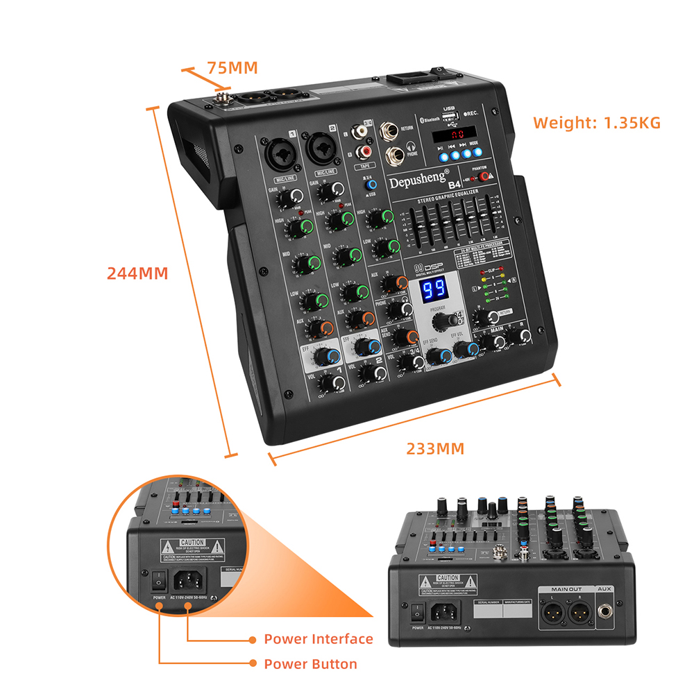 4 Channel Audio Mixer Audio In - Audio Mixer 4 Channel review and price