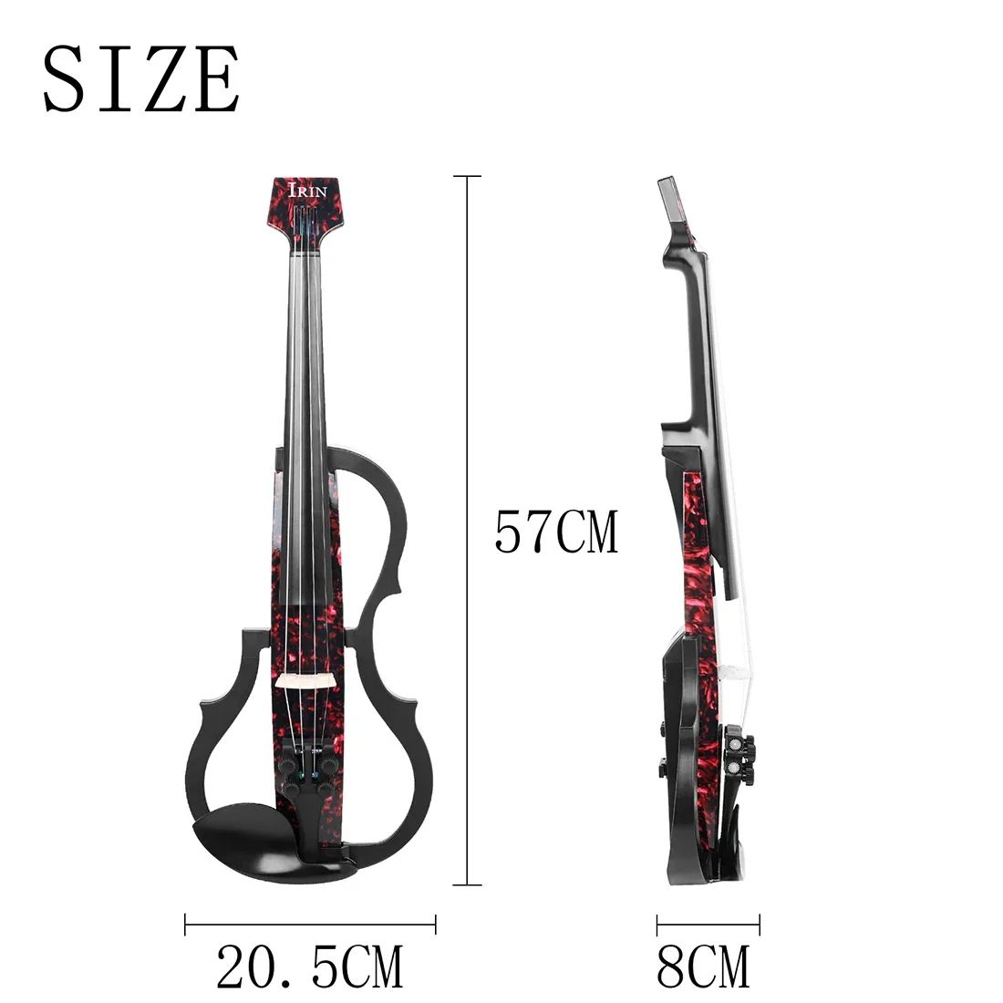 IRIN 4/4 Electric Violin Headl - Violin Shoulder Rest review and price