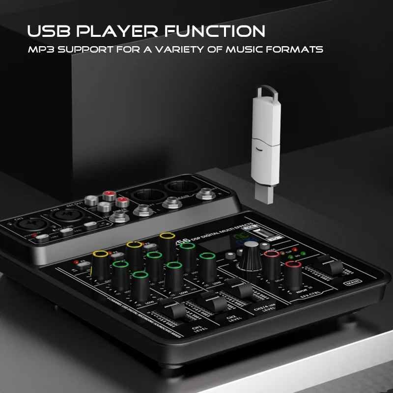 Audio Interface Mixer with Blu - Audio Mixer 4 Channel review and price