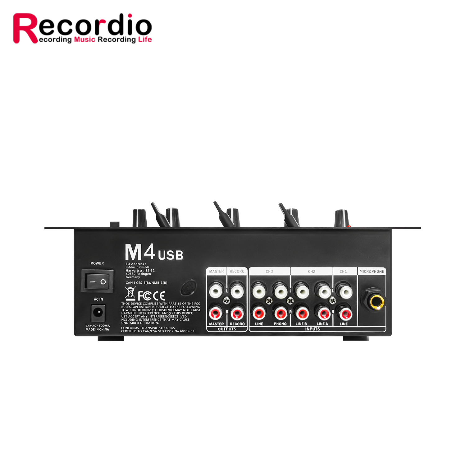 GAX-DM4 OEM  Professional 4-ch - Audio Mixer 4 Channel review and price