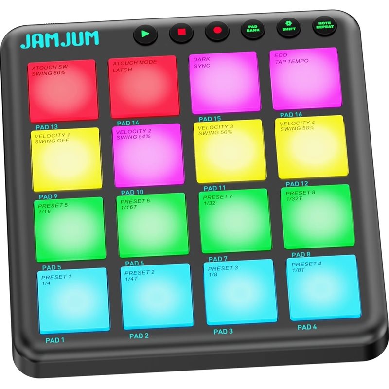 【TRAVEL ESSENTIAL】JAMJUM MIDI  - Midi Controller Pad review and price