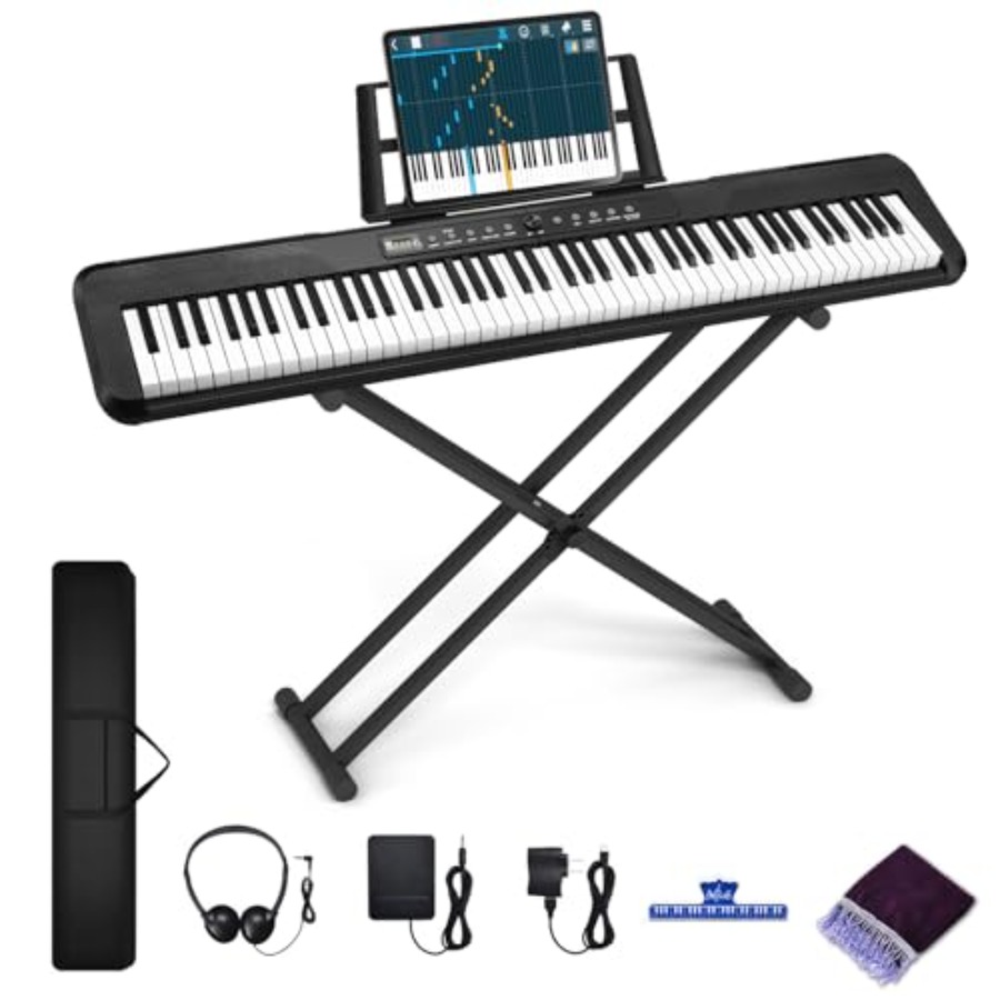 88 Key Piano Keyboard for Begi - Piano Sustain Pedal review and price