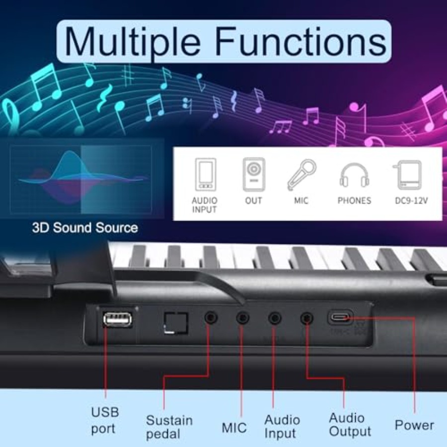 88 Key Piano Keyboard for Begi - Piano Sustain Pedal review and price