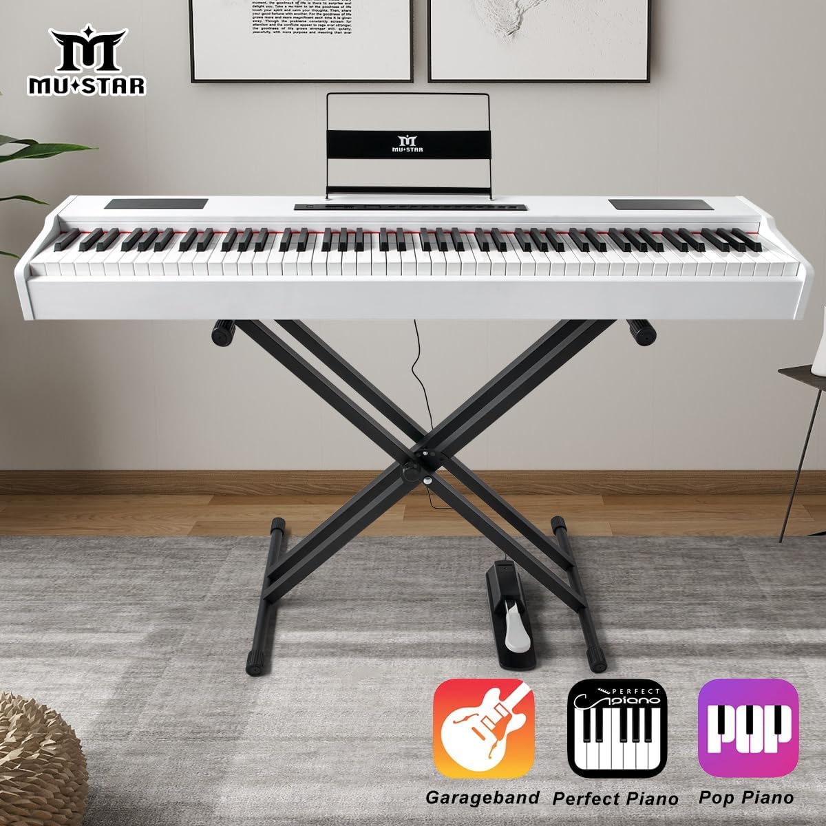 MUSTAR Digital Piano Keyboard  - Piano Sustain Pedal review and price