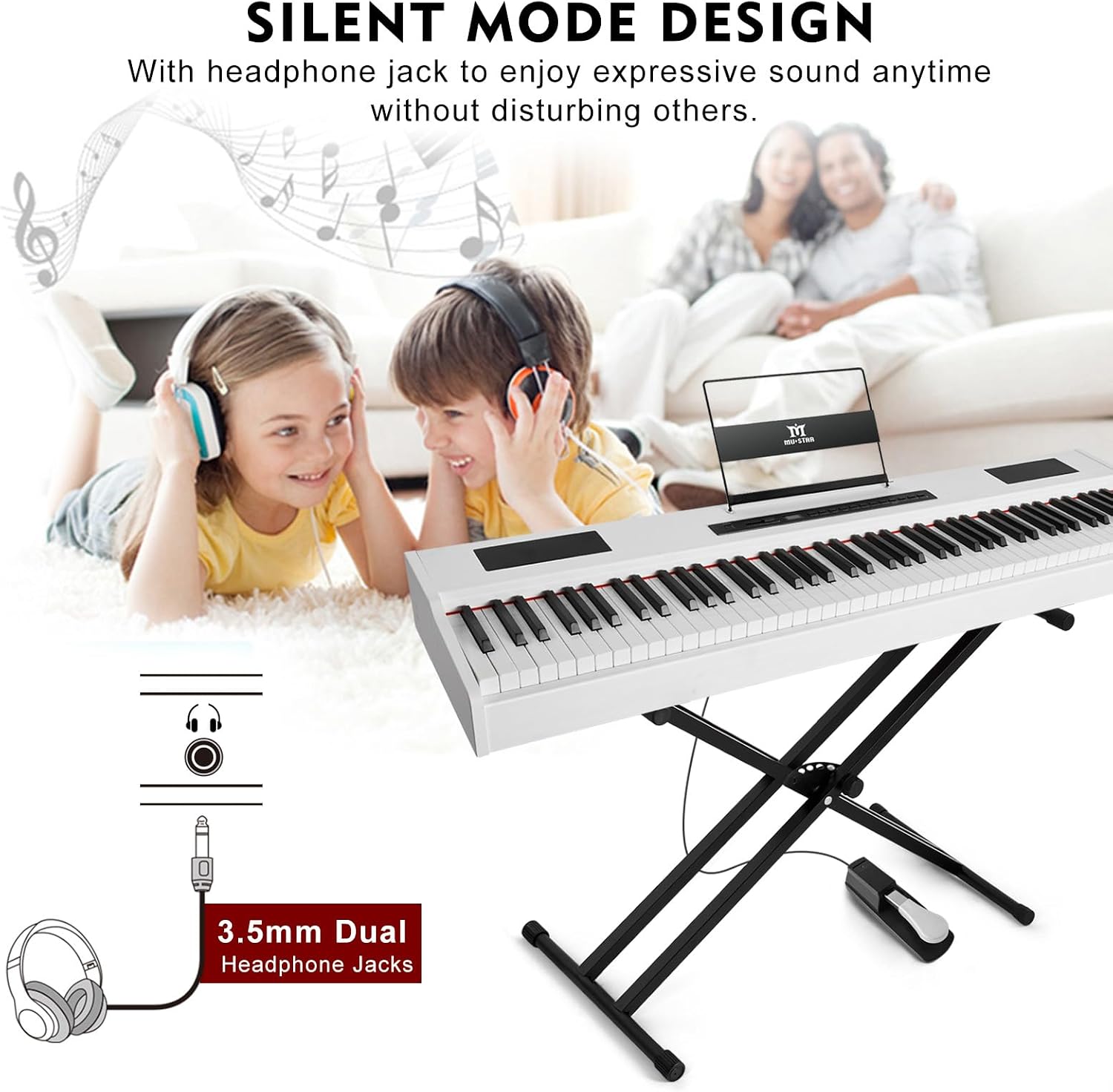 MUSTAR Digital Piano Keyboard  - Piano Sustain Pedal review and price