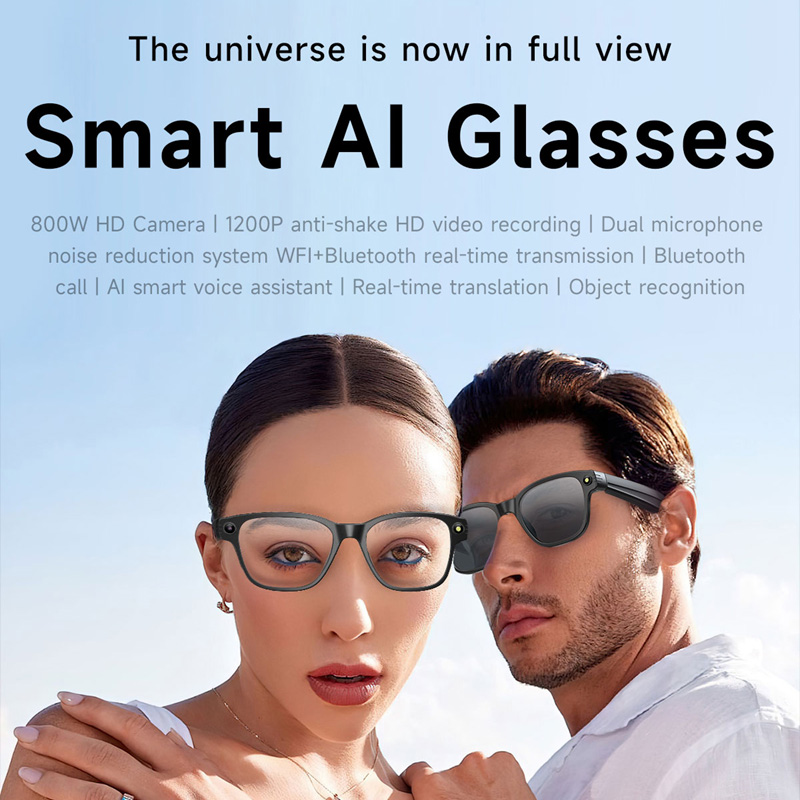 AI Smart Glasses 8 Million Cam - Audio Music Player review and price
