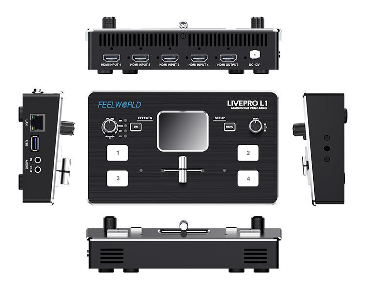 FEELWORLD LIVEPRO L1  4xHDMI I - Audio Mixer 4 Channel review and price