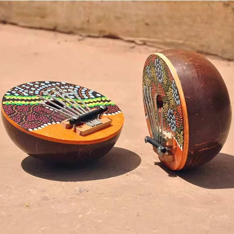 Coconut Shell Kalimba 7 Tone C - Kalimba Thumb Piano review and price