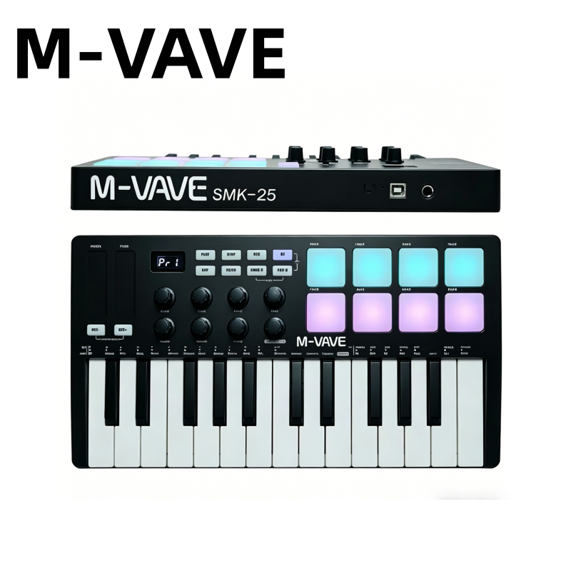 M-VAVE SMK-25 Black Portable M - Midi Controller Pad review and price