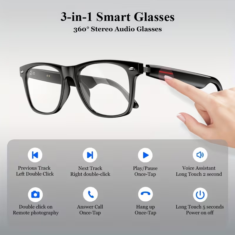 KOIPSSE Smart Glasses for Adul - Audio Music Technology review and price