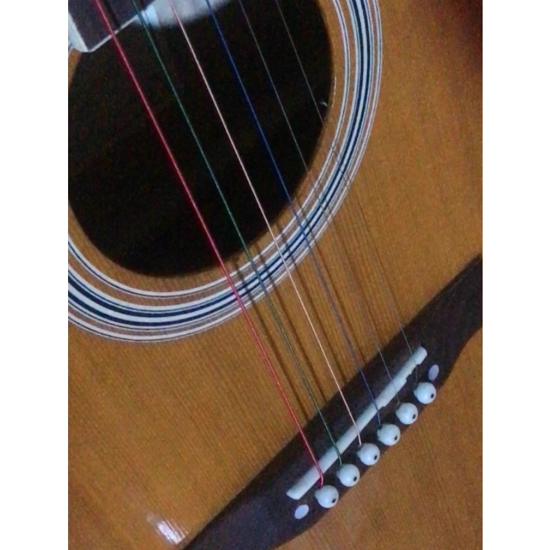 Wooden Acoustic Guitar Second  - Bass Guitar Strings review and price